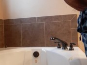 Bathtub Pissing With A Hard Cock 4/16