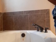 Bathtub Pissing With A Hard Cock 8/16