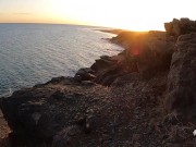 HOT TINDER TEEN sucks my cock on the FIRST DATE and I THROATPIE her! Super risky outdoor blowjob! 11/16