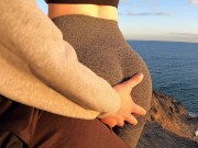 HOT TINDER TEEN sucks my cock on the FIRST DATE and I THROATPIE her! Super risky outdoor blowjob! 2/16