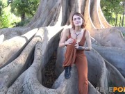 Taking dares with a bold teen! Malafalda and her PUBLIC SEX romp 2/16