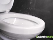 Shake The Snake - A Super Cute Innocent Teen Banged In The Bathroom 1/16
