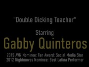 Dorm Dudes Double Dicking Their Busty Latina Professor Gabby Quinteros! 1/16