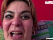 SCAMBISTIMATURI - Mature BBW Lays On Her Back To Get Pounded Hard - AMATEUREURO 1/16