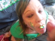 St. Patrick's Day Lucky anal and sexy finger painting!  16/16