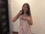 Вышла из Душа Прямо на Мой Хуй ! Кончил на Сиськи 2/16