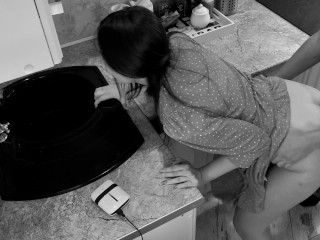 My horny stepmom fucked a locksmith and then woke up. LoL