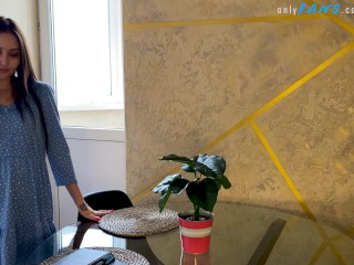 My horny stepmom fucked a locksmith and then woke up. LoL