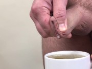 Male pee in a cup 15/16