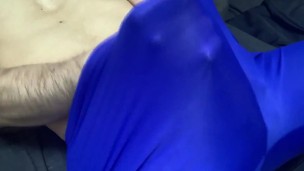 Hentai sexy Japanese masturbates wearing compression shorts:変態日本人がスパッツでオナニーして大量射精♯5