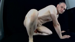 Kudoslong strips for the camera and shows his small flaccid shaved cock
