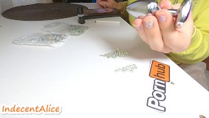 TUTORIAL--Swarovsky Butt Plug Craft & then Demonstration 4K