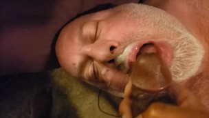 Bear gets a HUGE facial!