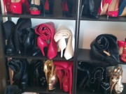 #Shorts sissy maid cleaning the dust off My shoes and shelves 12/16