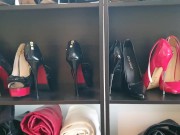 #Shorts sissy maid cleaning the dust off My shoes and shelves 4/16