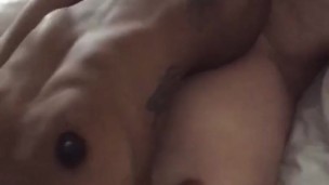 Riding his dick in the hotelroom until he cums inside me - Blackcandi