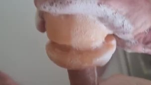 Horny Irish dad fucking pocket pussy. Butt plug in