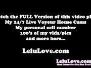 Interruption during surprise creampie video, loving my new hair, oiled up JOI, foot soles & toes, pussy closeups - Lelu Love 15/16