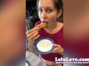 Interruption during surprise creampie video, loving my new hair, oiled up JOI, foot soles & toes, pussy closeups - Lelu Love 6/16