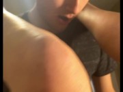 Snap Chat Amateur Cuck Session: Sexy Blonde Big  Natural Pierced Tits! Blowjob & FULL NUDE Cream Pie 5/16