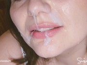 Hot BBW Loves Being Covered In Cum Facial Compilation 11/16