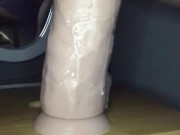 Stretching my pussy with a dildo in my ass  10/16