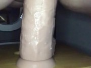 Stretching my pussy with a dildo in my ass  11/16