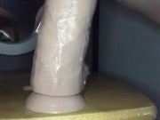 Stretching my pussy with a dildo in my ass  2/16