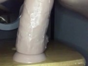 Stretching my pussy with a dildo in my ass  3/16