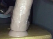 Stretching my pussy with a dildo in my ass  4/16