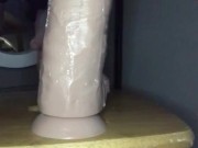 Stretching my pussy with a dildo in my ass  5/16