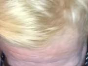 Milf sucking bbc. She had a hard time putting a magnum on me. XL in the future. Priceless look! 😉 6/16