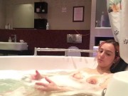 having fun in a jacuzzi w some juice :) 13/16