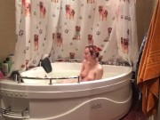 having fun in a jacuzzi w some juice :) 2/16