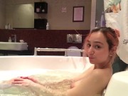 having fun in a jacuzzi w some juice :) 5/16