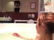 having fun in a jacuzzi w some juice :) 6/16