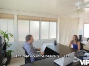 VIP4K. Alluring beauty goes to the bank and gets her hole penetrated 2/16