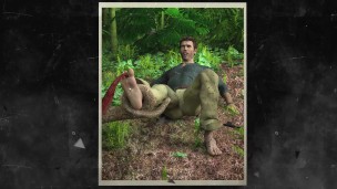 Naga Monster Tickle Tortures Jeremy's Bare Feet with its Tongue