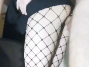 Fucked a neighbor in pantyhose in a cage to a standing orgasm 12/16