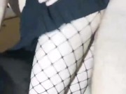 Fucked a neighbor in pantyhose in a cage to a standing orgasm 13/16