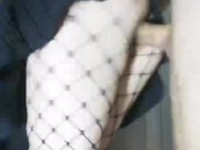 Fucked a neighbor in pantyhose in a cage to a standing orgasm 16/16