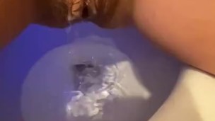 Petite Blonde Peeing