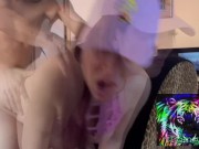 Mi hermanastra estaba jugando  y le di una buena cogida 11/16