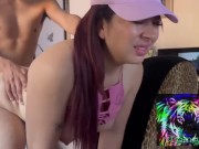 Mi hermanastra estaba jugando  y le di una buena cogida 9/16