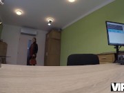 VIP4K. Stunners blowjob makes a naughty man agree to give her a loan 1/16