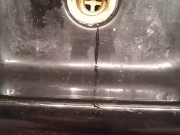 I pissed in the sink