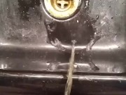 I pissed in the sink 6/16