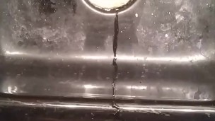 I pissed in the sink