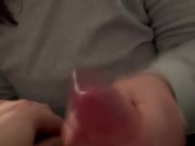 Dirty Talking British Slutwife Gives Cuck Hubby Blowjob/Handjob Until He Cums 13/16