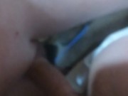 POV big tit tight pussy milf cums all over my cock, cream pie 14/16